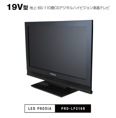 19V型 地上・BS・110度CSデジタルハイビジョン液晶テレビ PRD-LP219B（ブラック） 製品本体